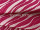 Màu hồng Zebra In ấn sợi siêu mịn Yoga Mặc vải trơn nhuộm