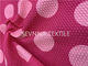 Kết cấu bong bóng Repreve Sợi tái chế Vải áo tắm Rosy Dot