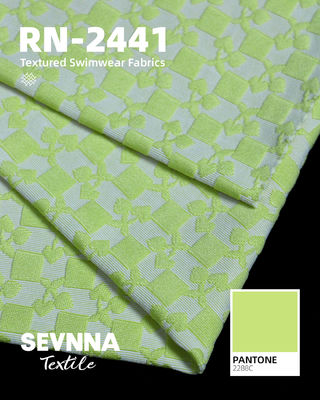 Vải 340gsm 92% Poly tái chế + 8% Spandex Polyester tái chế RN-2441