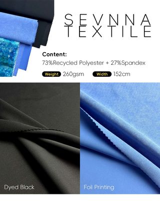 Lớp vải yoga có thể tùy biến với chiều rộng 152cm và dệt tròn cho sự thoải mái và phong cách tối ưu