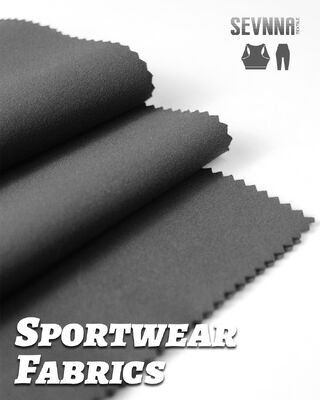 Vải Lycra kéo dài mềm với độ đàn hồi cao và tùy chỉnh màu sắc tùy chọn cho quần áo thể thao và thông thường