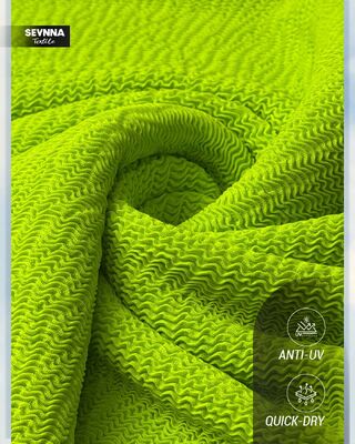 Vải Polyester tái chế chống nhăn 270gsm cho các ứng dụng dệt kim tròn