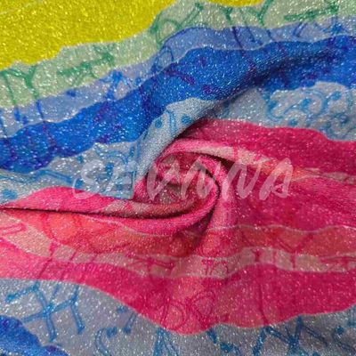 Vải đan gấp đôi mật độ mềm theo phong cách Jacquard phong cách với sợi tái chế