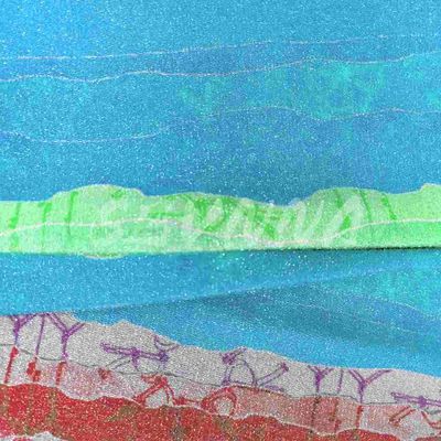 Jacquard mềm Polyester tái chế vải đan đôi cho trang phục phong cách thoải mái