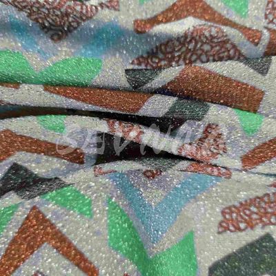 Cao mật độ vải đan đôi 70% Poly tái chế 20%Matallic 10%EL Và Jacquard phong cách