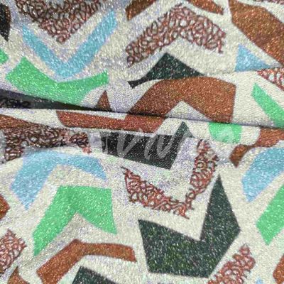 Cao mật độ vải đan đôi 70% Poly tái chế 20%Matallic 10%EL Và Jacquard phong cách