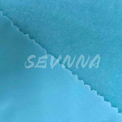 Mềm cảm giác tái chế polyester Spandex vải 160cm tùy chỉnh chiều dài màu sắc độ bền 3-4 lớp