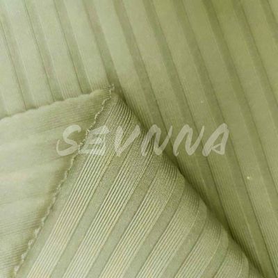 100% vải nylon tái chế xây dựng sọc tùy chỉnh cho quần áo bền vững