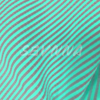 Density Polyester tái chế vải đan đôi mềm thoải mái cho mùa hè / mùa thu quần áo