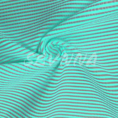 Density Polyester tái chế vải đan đôi mềm thoải mái cho mùa hè / mùa thu quần áo