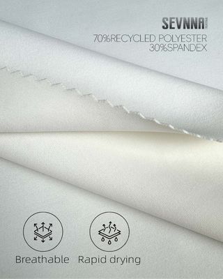 150cm chiều rộng vải polyester tái chế cho các sản phẩm bền vững