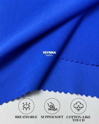 270gsm Vải đan đôi Chi tiết 93% Nylon tái chế 7% Spandex cho quần áo bền vững và thoải mái