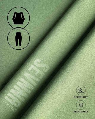 Vải Lycra tái chế được in có thể thở và nổi bật cho quần áo thể dục bền vững