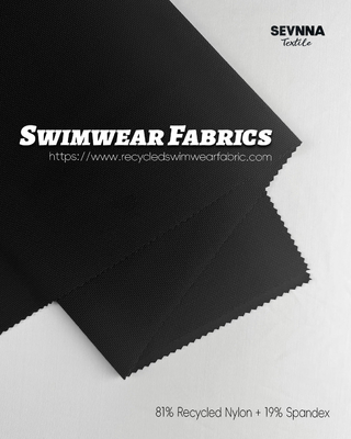 Các loại vải có kết cấu bơi thay thế 81% Nylon tái chế 19% Spandex cho đồ bơi thân thiện với môi trường