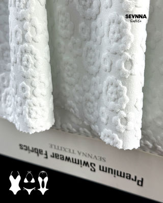 Vải bơi kết cấu 95% Polyester tái chế Kháng clo cao