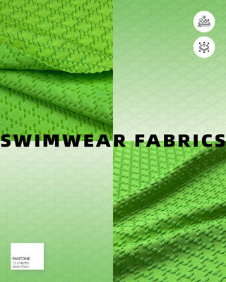 Vải bơi kết cấu Vật liệu hiệu suất cao cho đồ bơi thoải mái và phong cách