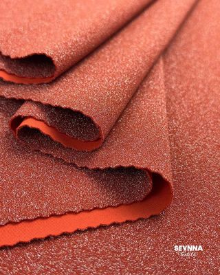 230gm trọng lượng vải đan đôi với nylon tái chế và kết thúc kim loại cho mùa hè và mùa thu