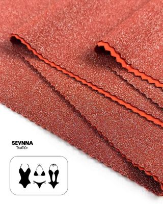 230gm trọng lượng vải đan đôi với nylon tái chế và kết thúc kim loại cho mùa hè và mùa thu