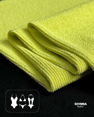 Vải áo ngực thể thao cao cấp, rộng 180cm, nặng 285gsm, 93% Polyester tái chế + 7% Spandex, dùng cho chất liệu áo ngực tập gym hiệu suất cao