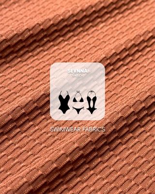 Vải bơi kết cấu cao cấp với chiều rộng 130cm, trọng lượng 250gm và thành phần nylon tái chế cho đồ bơi hiệu suất cao