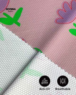 180gm trọng lượng vải đan đôi cho mùa hè và mùa thu mặc với 87% nhựa nhựa tái chế thân thiện với môi trường