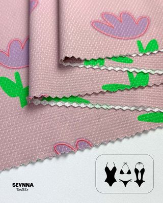 180gm trọng lượng vải đan đôi cho mùa hè và mùa thu mặc với 87% nhựa nhựa tái chế thân thiện với môi trường