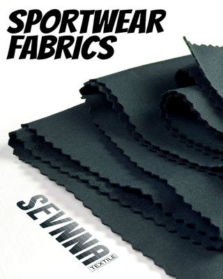 Vải chạy bộ hiệu suất cao với UPF 50+ Bảo vệ mặt trời, Hems đàn hồi và Công nghệ chống mùi cho quần áo hoạt động