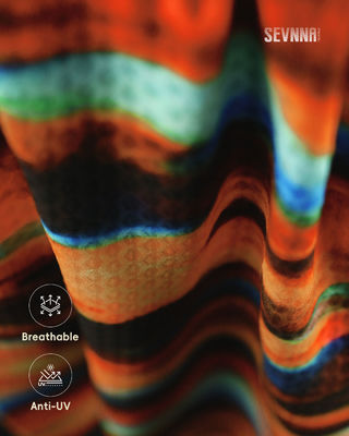 UPF 50+ Sun Protection Running Fabrics with 95sm Weight and 87% Polyester SD +13% Spandex Composition