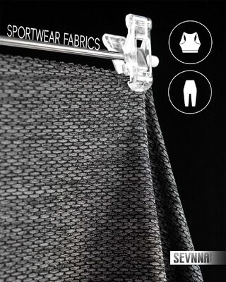 160cm chiều rộng vải đan đôi với 60% nylon 28% polyester 12% spandex và 165gsm Trọng lượng cho quần áo bền