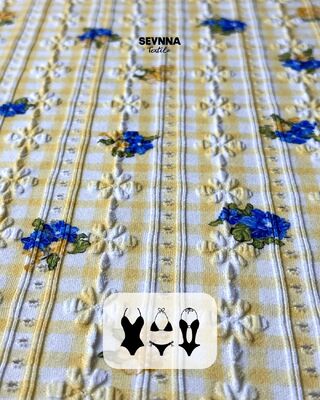 Vải bơi kết cấu kháng clo cao với 92% Nylon tái chế + 8% Spandex và trọng lượng 215gsm cho đồ bơi bền