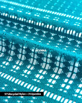 160gm Jacquard Style vải đan đôi với nylon tái chế cho quần áo bền và thoải mái