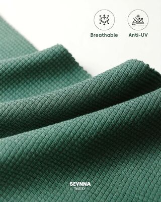 Vải bơi dệt kim co giãn cao, có họa tiết, với 95% Cotton hữu cơ và 5% Spandex cho độ bền màu cao