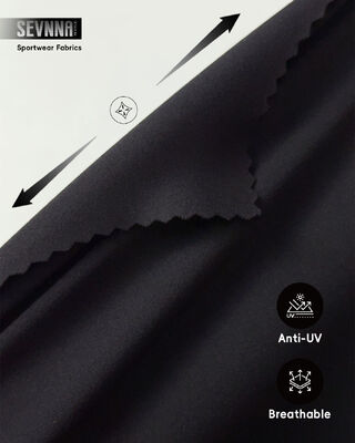 75% Nylon + 25% Spandex Vải dệt kim cho đồ thể thao, thoáng khí cao và nhanh khô cho ngành dệt may đồ thể thao