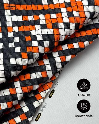 Vải bơi có kết cấu màu cao với UPF 50+ Bảo vệ mặt trời và 95% Nylon tái chế