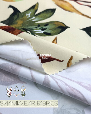 Vải bơi tái chế 86% Nylon 14% Spandex 205gsm Unisex Chất liệu đồ bơi bền vững cho bộ sưu tập đồ bơi thân thiện với môi trường