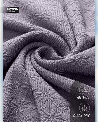 320gsm UPF 50+ Textured Swim Fabric with High Chlorine Resistance for Durable Swimwear