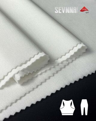 Vải Lycra kéo dài với 85% polyester tái chế, bảo vệ tia UV và chống ẩm cho quần áo hoạt động và quần áo bơi