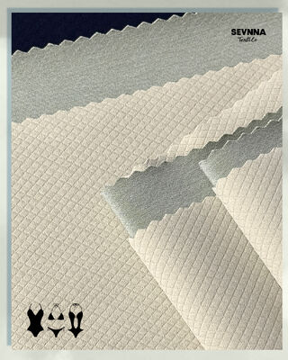 260gsm Polyester tái chế Jacquard kiểu vải đan đôi cho các sản phẩm dệt may thoải mái và bền