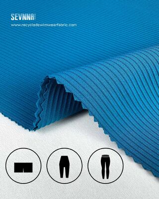 Vải Lycra tái chế sáng tạo với Fog Foil Metallic Print Hologram, Bảo vệ tia cực tím SPF50 và Công nghệ đan tròn