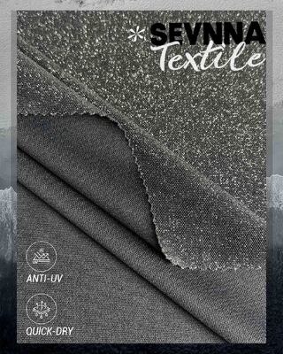 79% Nylon 12% Silver Lurex 9% Spandex Stretch Fabric với 80000 M Per Day Capacity và cảm giác thoải mái mềm mại