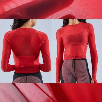 75GSM UPF 30+ Ultra Lightweight PA LYCRA SPORT vải kéo dài cho các bộ chạy SP7915