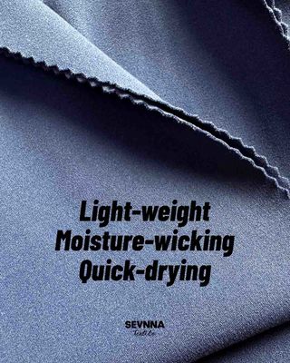 Vải Recycled Nylon Sọc 230gsm 77% Nylon Sinh học + 23% Spandex Đen SP7441