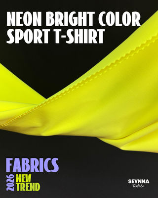 Màu vàng 152cm chiều rộng Polyester Spandex vải với độ đàn hồi cao