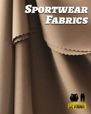 Vải chức năng Vải hiệu suất với trọng lượng 190-200gsm 62% Collagen Nylon + 38% Elastane Mixture and Colorfast Properties