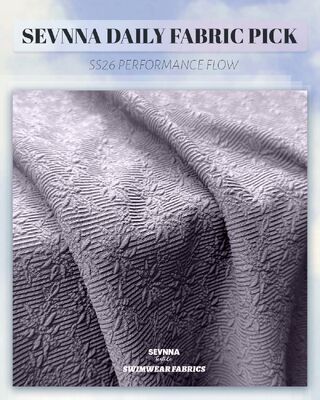 320gm UPF 50+ vải bơi kết cấu với khả năng chống clo cao cho đồ bơi bền