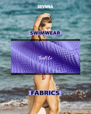 91 Chất liệu tái chế Nylon 9 Spandex Textured Swim Fabrics Thay thế cung cấp giữ hình dạng cao phù hợp cho đồ bơi bền thoải mái