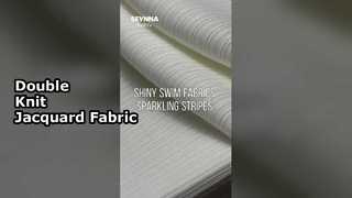 Vải dệt kim đôi polyester tái chế với kiểu Jacquard và khổ 160cm cho quần áo thân thiện với môi trường