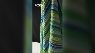 Vải nylon tái chế co giãn sọc sinh thái